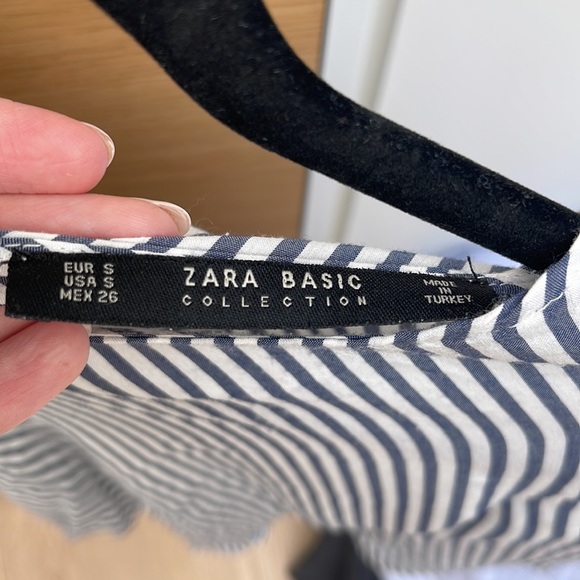 Striped Tie-Front Blouse - Picture 3 of 4